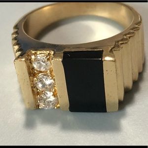 14k solid gold stamped ring